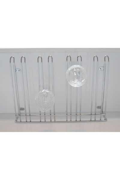 filamento 4-Compartment Bar Chrome Glass Holder Glass Hanger Cup Holder