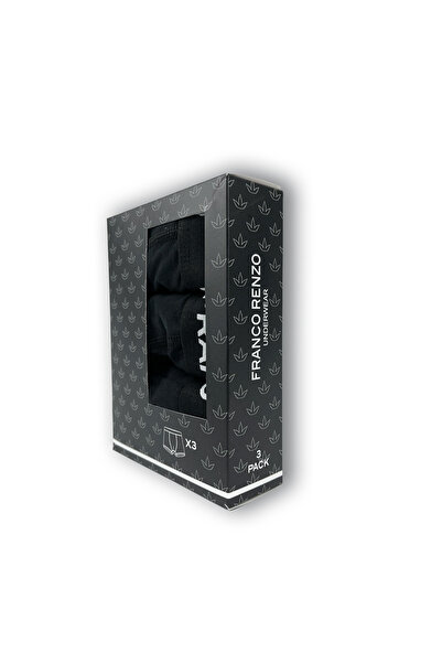 FRANCO RENZO Ανδρικό Σετ 3 τεμαχίων Πολυτελές Βαμβακερό και ελαστικό ύφασμα Μπόξερ - Χακί