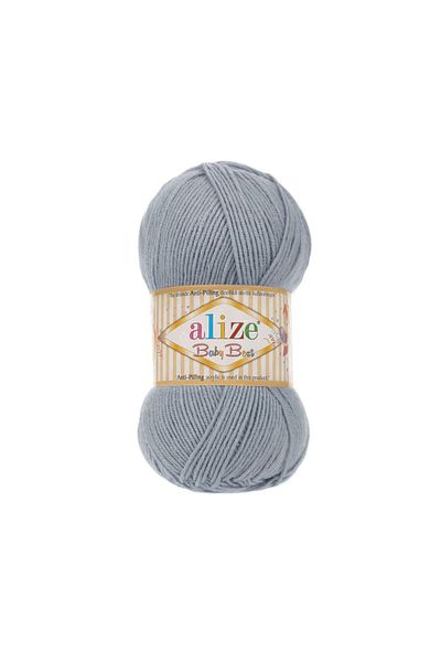 Alize 5 bucăți Baby Best 119 SILVER GREY 10% bambus - 90% acril (acrilic anti-pilling) / 100 gr - 240 m