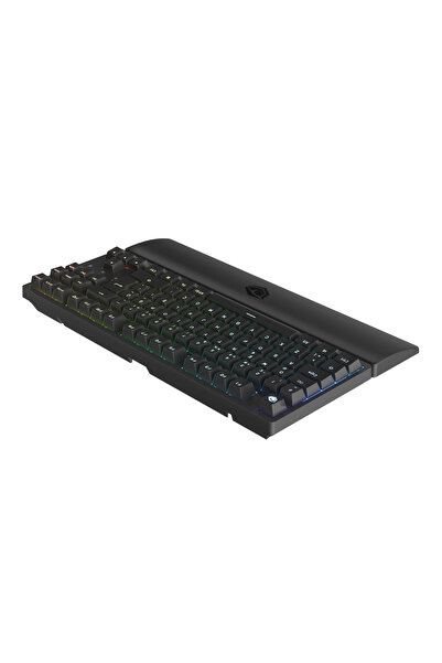 Pusat Rapid Pro TKL Monster Tactile Red Switch 80M Tıklama Kablolu Mekanik RGB Oyuncu Klavyesi-Siyah