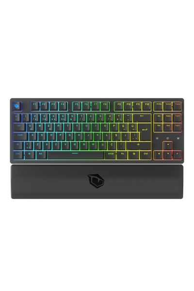 Pusat Rapid Pro TKL Monster Tactile Red Switch 80M Tıklama Kablolu Mekanik RGB Oyuncu Klavyesi-Siyah