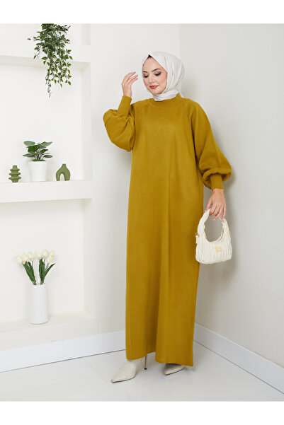 Kirazgym Γυναικείο φόρεμα πλεκτό με μπαλόνι