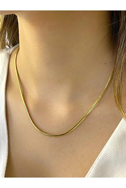 Milenyum Balık Sırtı Kolye Gümüş Balıksırtı Model Unisex Zincir