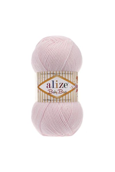 Alize 5 τεμάχια Baby Best 184 Powder Pink 10% Bamboo - 90% Acrylic (αντιπηκτικό ακρυλικό) / 100 Gr - 240 M