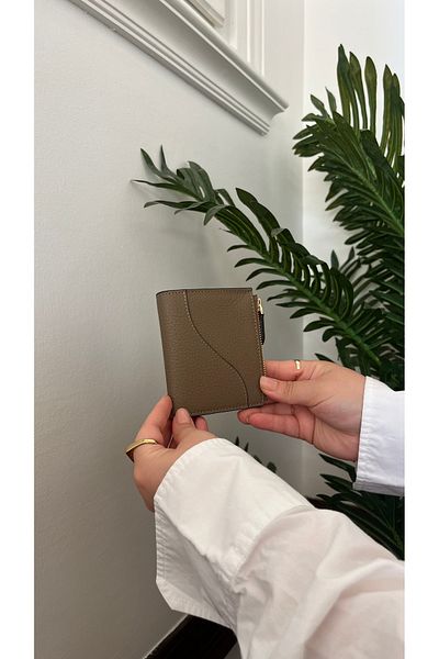 Garniy Genuine Leather Zippered Card Holder 3702