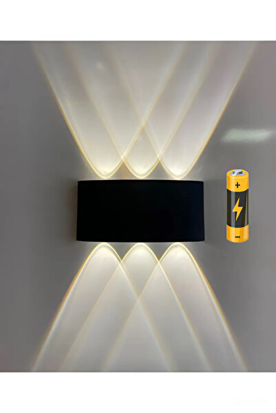 Buiva Pilli Aplik Modern Çift Yön Led Aplik Tak Kullan Tesisat Masrafsız Iç Ve Dış Mekan Pil Dahil
