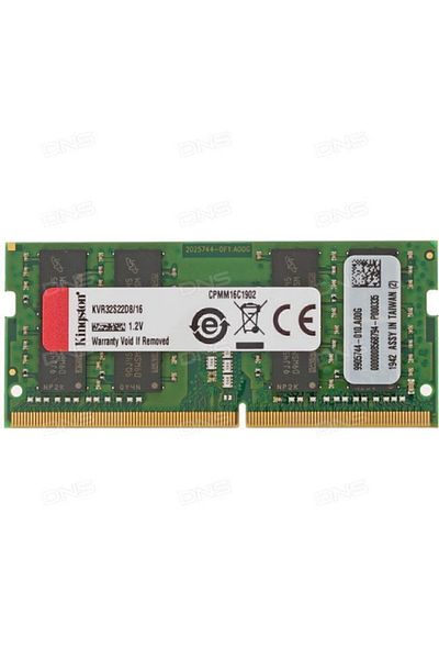 Kingston ذاكرة الوصول العشوائي للكمبيوتر المحمول 16 جيجابايت DDR4 3200 ميجا هرتز Kvr32s22d8/16