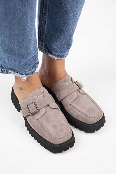 Manijero Kiem Women's - Genuine Leather Mink Sabo Corner Slippers