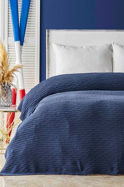 Nautica Home بطانية تريكو من إنديجو هوم إيفا