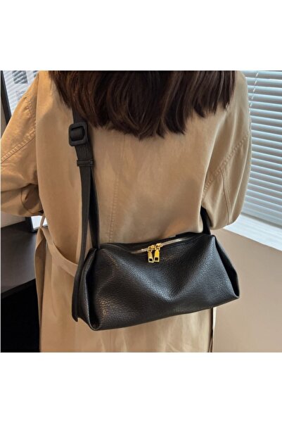 HONEY BAG Paphos Cylinder Model Soft Faux Leather Handle Bag