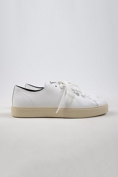 Krahe Ares White Sneakers - Genuine Leather, Hand Painted, Laces and Spare Laces