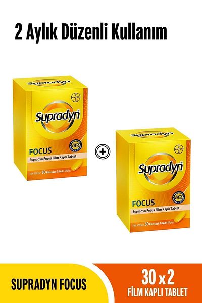 Supradyn Focus 30X2 Film Covered Tablet Regular Use for 2 Months