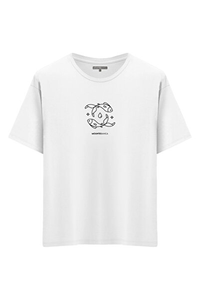 Mounte Bianca Unisex riba - Oversize kroj T-shirt