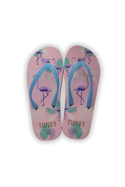 Twigy Pink Tw Haya Children's Slippers - Flip Flops, Size 28/35