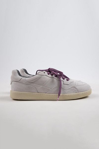 Krahe Zeus Men's White Sneakers - Genuine Leather, Hand Painted, Laces and Spare Laces