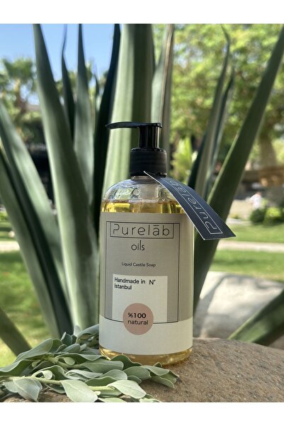 Purelab Oils Sıvı Kastil Sabun %100 Doğal Zeytinyağlı Yoğun Nemlendirici Arındırıcı Bitkisel Vegan Sabun 400 ml