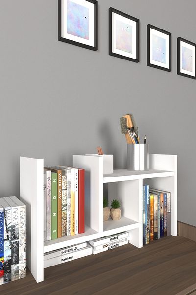 Mirobi Arles 2 - Table Organizer with Adjustable Shelf and Two Shelves