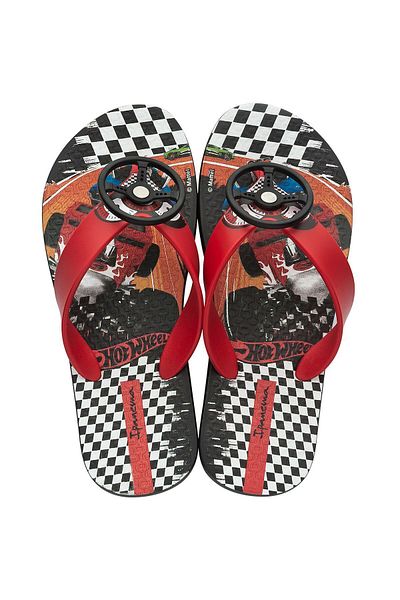 İpanema Hot Wheels Μαύρες Παιδικές Παντόφλες - Σαγιονάρες, Μέγεθος 25/34
