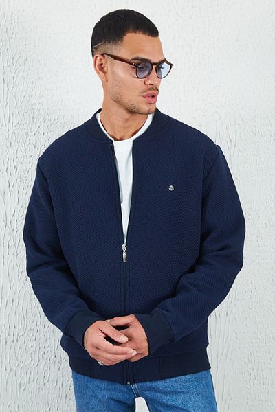 Manche Zippered Side Pocket Bomber