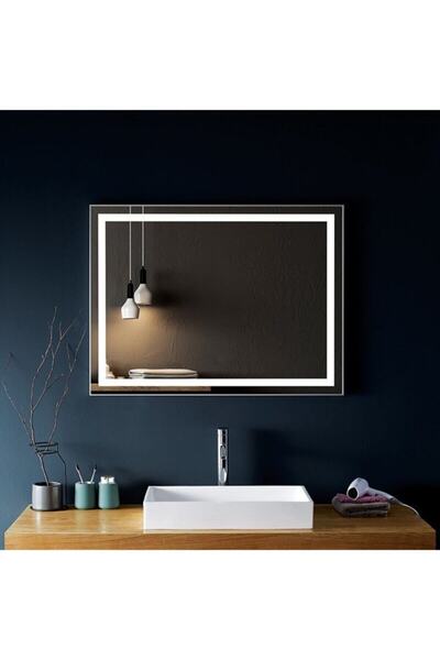 105x75 Cm Ledli Ayna Dresuar Hol Koridor Duvar Salon Banyo Wc Ofis Çocuk Yatak Odası Boy