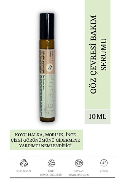 Purelab Oils Göz Çevresi Bakım Serumu 10 ml Kırışıklık Morluk Koyu Halka Gide...