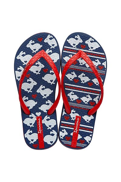 İpanema Unique II Children's Flip Flops - Blue Red 25/36