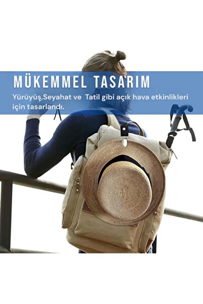 Genel Markalar Yazlık Kumaş Kova Şapka Tutucu, Yazlık Katlanabilir Safari Fötr Şapkası Klipsi