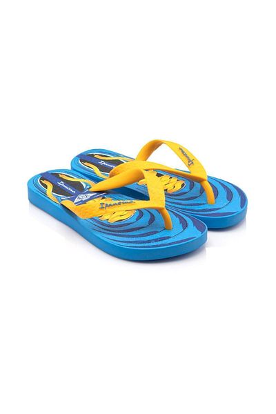 İpanema Blue Yellow Class iv Children's Slippers - Flip Flops, 25/34