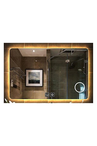 75x105 Cm Buğu Yapmayan Makyaj Aynalı Dokunmatik Günışığı Ledli Dikdörtgen Banyo Aynası