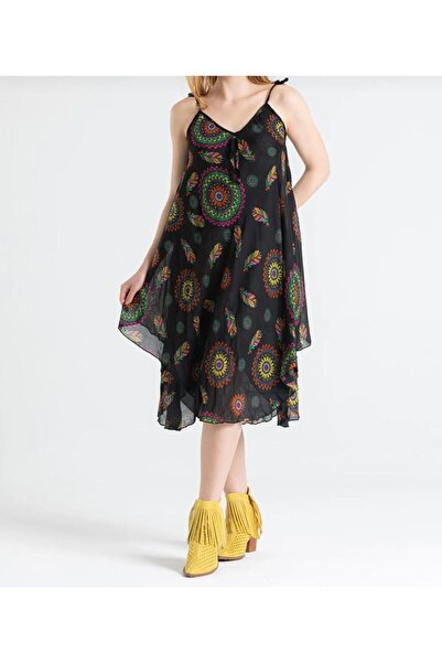 AFA Φόρεμα Voile με λουράκι σε μεγάλο μέγεθος - Φόρεμα παραλίας από 100% βαμβάκι