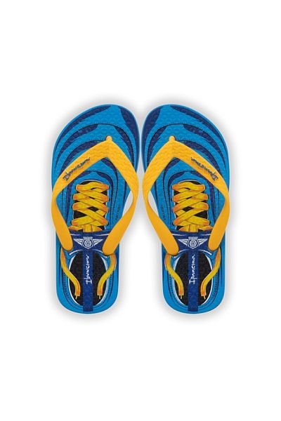 İpanema Blue Yellow Class iv Children's Slippers - Flip Flops, 25/34