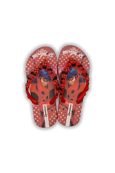 İpanema Παιδικές Παντόφλες Ladybug Μαύρες Κόκκινες - Σαγιονάρες, Μέγεθος 30/35