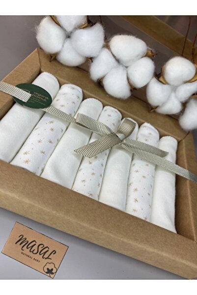 Caramell Organic Baby Newborn 7 Pack Mouth Wipes 100% Cotton