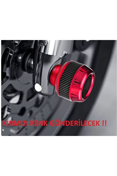 Genel Markalar Motosiklet ,scooter Ön Teker Koruma Takozu Karbon 16 Mm - ( KIRMIZI RENK ) 1 ADET