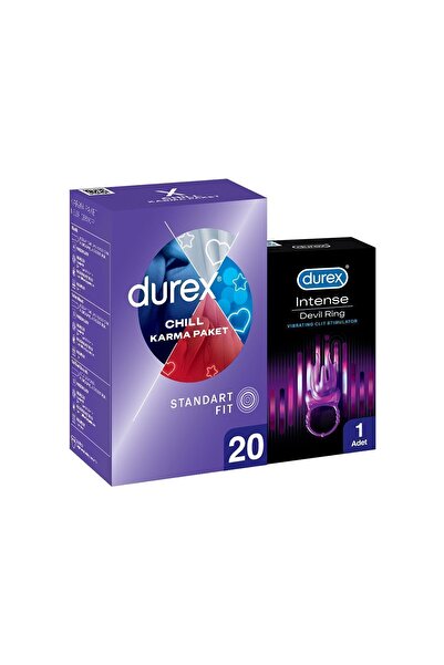 Durex Chill Karma Paket Prezervatif 20’li+ Little Devil Titreşimli Halka