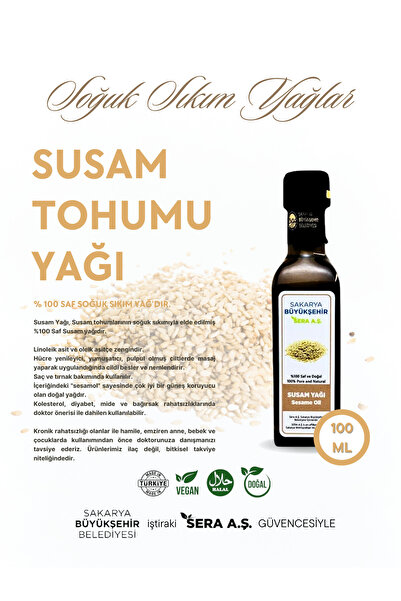 SBB SERA Susam Tohumu Yağı 100ml - % 100 Saf Doğal - Susam Yağı