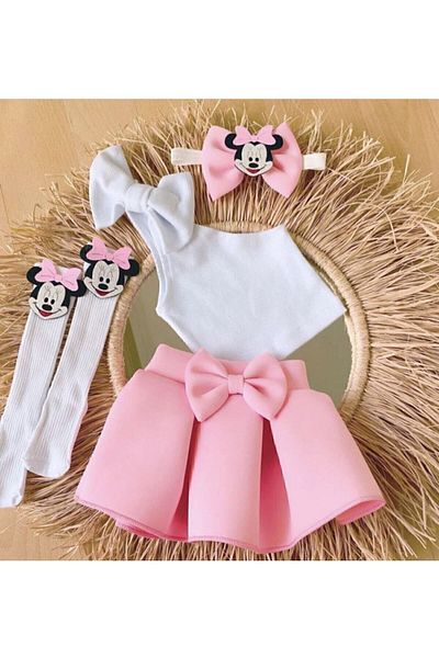 Kokosh kidss Girl's skirt crop set