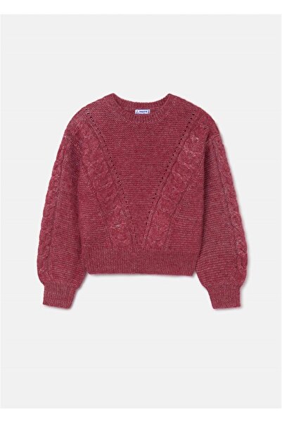 MAYORAL Red Girl's Knitted Sweater - 7310