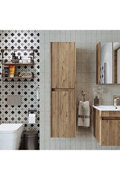 ROOMART Atlantik Mat Mdf 130 X 35 Cm Banyo Boy Dolabı