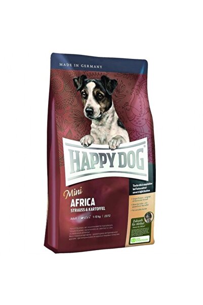 Happy Dog Africa Deve Kuşu Etli Ve Patatesli Mini Irk Yetişkin Köpek Kuru Maması 4 Kg
