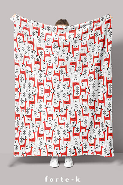 Fortek Home Цифровий друк на полярній ковдрі - Флісова ковдра - 130x160 см