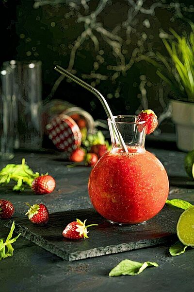 Go Aksesuar 6-Piece Glass Straw