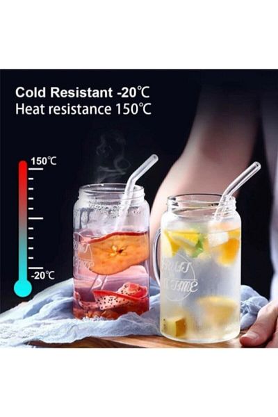 Go Aksesuar 6-Piece Glass Straw