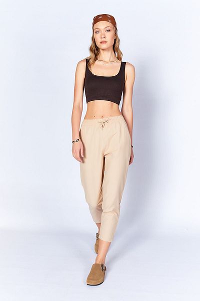 Manche Pantaloni de damă din popelin - Stone Mks 666583 -02-6583