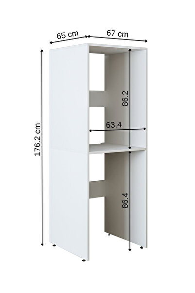 ROOMART Banyo Dolabı Çamaşır Ve Kurutma Makinesi Dolabı