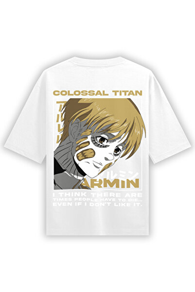 Freeyez Μπλουζάκι Unisex Oversize με στάμπα Anime Attack On Titan Armin