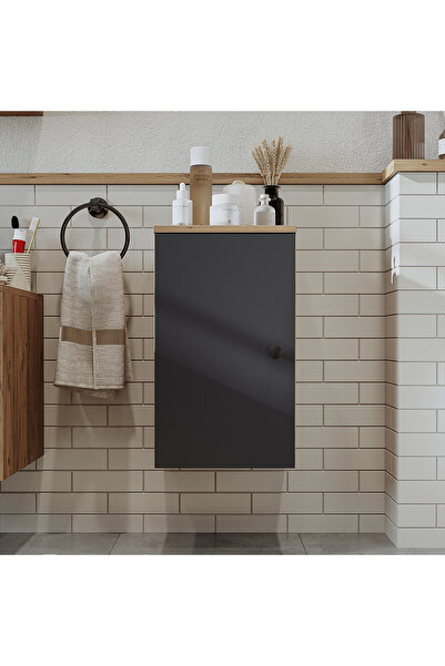 ROOMART Banyo Dolabı Mat Mdf 60 X 35 Cm Banyo Boy Dolabı