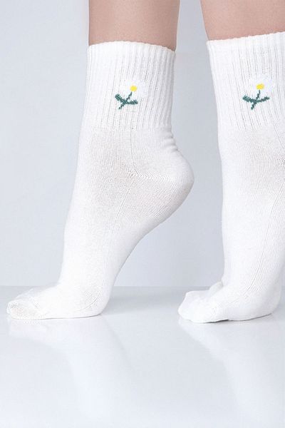 Socks Here Daisy Patterned Women's Tennis Socks
