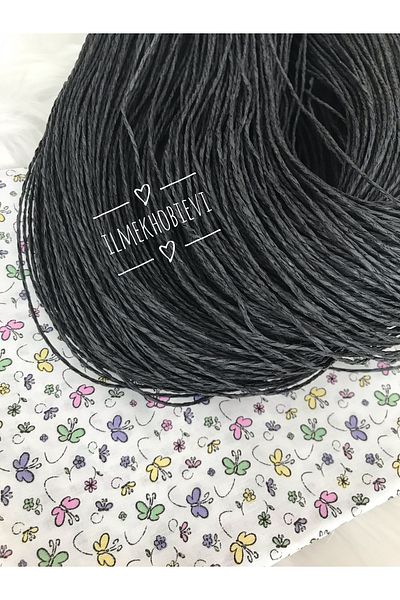 ilmekhobievi Black Paper String - 100Gr (1Ball) 100% Paper (Fantasy)