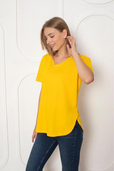 Trendbade Butik Tricou cu decolteu în V Donex pentru femei